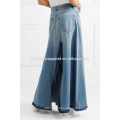 Nova Moda Desgastado Maxi Denim Saia DEM / DOM Fabricação Atacado Moda Feminina Vestuário (TA5188S)